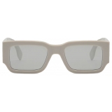 Fendi - Fendi Diagonal - Occhiali da Sole Rettangolare - Grigio - Occhiali da Sole - Fendi Eyewear