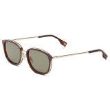 Fendi - Fendi Travel - Round Sunglasses - Green - Sunglasses - Fendi Eyewear