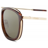 Fendi - Fendi Travel - Round Sunglasses - Green - Sunglasses - Fendi Eyewear