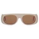 Fendi - Signature - Occhiali da Sole Ovale - Beige - Occhiali da Sole - Fendi Eyewear