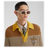 Fendi - Signature - Occhiali da Sole Ovale - Beige - Occhiali da Sole - Fendi Eyewear