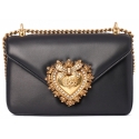 Dolce & Gabbana - Borsa a Tracolla Devotion Nera - Dolce & Gabbana Exclusive Luxury Collection