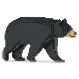 Jekca - Black Bear 01 - Big - Lego - Sculpture - Construction - 4D - Brick Animals - Toys