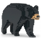 Jekca - Black Bear 01 - Big - Lego - Sculpture - Construction - 4D - Brick Animals - Toys