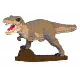 Jekca - T-Rex 02-M02 - Big - Lego - Sculpture - Construction - 4D - Brick Animals - Toys