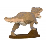 Jekca - T-Rex 02-M02 - Big - Lego - Sculpture - Construction - 4D - Brick Animals - Toys