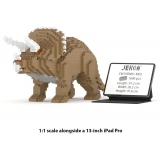 Jekca - Triceratops 01-M02 - Big - Lego - Scultura - Costruzione - 4D - Animali di Mattoncini - Toys