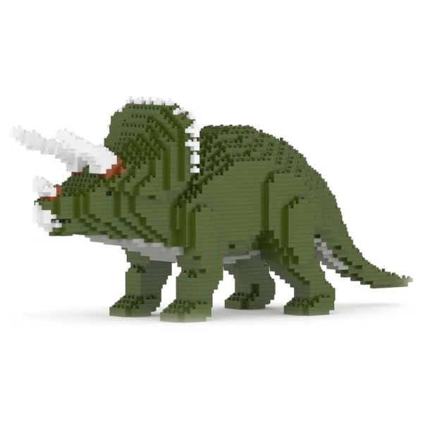 Jekca - Triceratops 01-M01 - Big - Lego - Scultura - Costruzione - 4D - Animali di Mattoncini - Toys