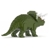 Jekca - Triceratops 01-M01 - Big - Lego - Scultura - Costruzione - 4D - Animali di Mattoncini - Toys