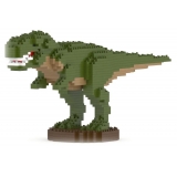 Jekca - T-Rex 01-M01 - Big - Lego - Sculpture - Construction - 4D - Brick Animals - Toys