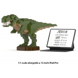 Jekca - T-Rex 01-M01 - Big - Lego - Scultura - Costruzione - 4D - Animali di Mattoncini - Toys