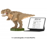 Jekca - T-Rex 01-M02 - Big - Lego - Sculpture - Construction - 4D - Brick Animals - Toys