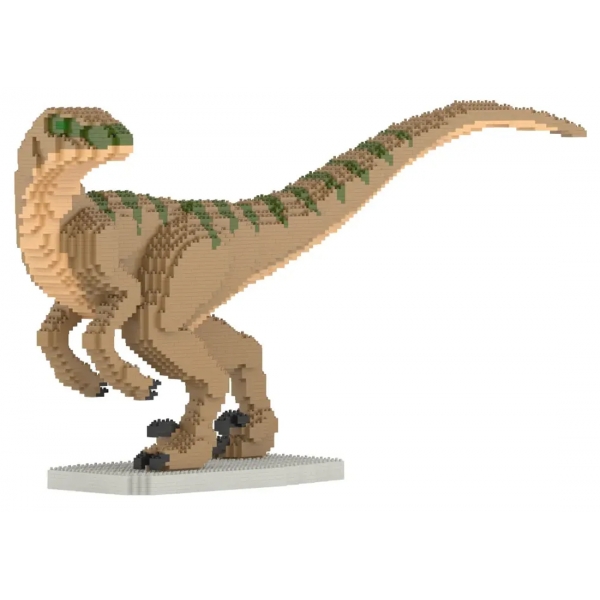 Jekca - Velociraptor 01-M02 - Big - Lego - Sculpture - Construction - 4D - Brick Animals - Toys