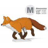 Jekca - Fox 05 - Big - Lego - Scultura - Costruzione - 4D - Animali di Mattoncini - Toys