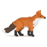 Jekca - Fox 01 - Big - Lego - Sculpture - Construction - 4D - Brick Animals - Toys