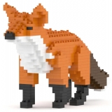 Jekca - Fox 01 - Big - Lego - Scultura - Costruzione - 4D - Animali di Mattoncini - Toys