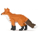 Jekca - Fox 01 - Big - Lego - Sculpture - Construction - 4D - Brick Animals - Toys