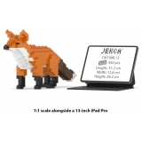 Jekca - Fox 01 - Big - Lego - Scultura - Costruzione - 4D - Animali di Mattoncini - Toys