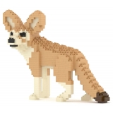 Jekca - Fennec Fox 01 - Big - Lego - Sculpture - Construction - 4D - Brick Animals - Toys