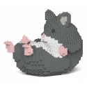 Jekca - Hamster 04-M02 - Big - Lego - Scultura - Costruzione - 4D - Animali di Mattoncini - Toys