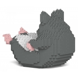 Jekca - Hamster 04-M02 - Big - Lego - Sculpture - Construction - 4D - Brick Animals - Toys