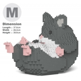 Jekca - Hamster 04-M02 - Big - Lego - Scultura - Costruzione - 4D - Animali di Mattoncini - Toys