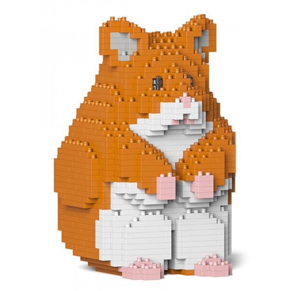 Jekca - Hamster 01-M03 - Big - Lego - Sculpture - Construction - 4D - Brick Animals - Toys