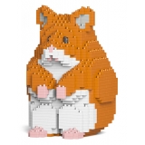 Jekca - Hamster 01-M03 - Big - Lego - Sculpture - Construction - 4D - Brick Animals - Toys