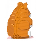 Jekca - Hamster 01-M03 - Big - Lego - Scultura - Costruzione - 4D - Animali di Mattoncini - Toys