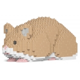 Jekca - Hamster 02-M01 - Big - Lego - Sculpture - Construction - 4D - Brick Animals - Toys