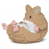 Jekca - Hamster 04-M01 - Big - Lego - Sculpture - Construction - 4D - Brick Animals - Toys