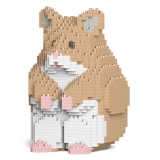 Jekca - Hamster 01-M01 - Big - Lego - Sculpture - Construction - 4D - Brick Animals - Toys