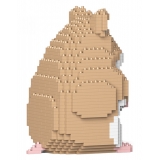 Jekca - Hamster 01-M01 - Big - Lego - Sculpture - Construction - 4D - Brick Animals - Toys