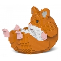 Jekca - Hamster 04-M03 - Big - Lego - Sculpture - Construction - 4D - Brick Animals - Toys