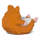 Jekca - Hamster 04-M03 - Big - Lego - Scultura - Costruzione - 4D - Animali di Mattoncini - Toys