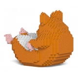 Jekca - Hamster 04-M03 - Big - Lego - Scultura - Costruzione - 4D - Animali di Mattoncini - Toys