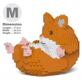 Jekca - Hamster 04-M03 - Big - Lego - Sculpture - Construction - 4D - Brick Animals - Toys