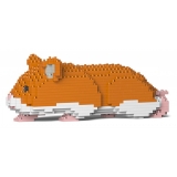 Jekca - Hamster 03-M03 - Big - Lego - Sculpture - Construction - 4D - Brick Animals - Toys