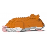 Jekca - Hamster 03-M03 - Big - Lego - Sculpture - Construction - 4D - Brick Animals - Toys