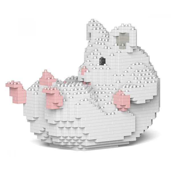 Jekca - Hamster 04-M04 - Big - Lego - Sculpture - Construction - 4D - Brick Animals - Toys