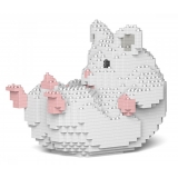 Jekca - Hamster 04-M04 - Big - Lego - Scultura - Costruzione - 4D - Animali di Mattoncini - Toys