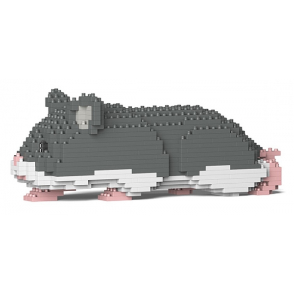 Jekca - Hamster 03-M02 - Big - Lego - Sculpture - Construction - 4D - Brick Animals - Toys