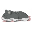 Jekca - Hamster 03-M02 - Big - Lego - Scultura - Costruzione - 4D - Animali di Mattoncini - Toys