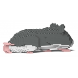 Jekca - Hamster 03-M02 - Big - Lego - Scultura - Costruzione - 4D - Animali di Mattoncini - Toys