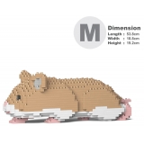 Jekca - Hamster 03-M01 - Big - Lego - Scultura - Costruzione - 4D - Animali di Mattoncini - Toys