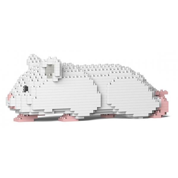 Jekca - Hamster 03-M04 - Big - Lego - Scultura - Costruzione - 4D - Animali di Mattoncini - Toys