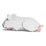 Jekca - Hamster 03-M04 - Big - Lego - Scultura - Costruzione - 4D - Animali di Mattoncini - Toys