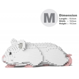 Jekca - Hamster 03-M04 - Big - Lego - Scultura - Costruzione - 4D - Animali di Mattoncini - Toys