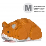 Jekca - Hamster 02-M03 - Big - Lego - Sculpture - Construction - 4D - Brick Animals - Toys