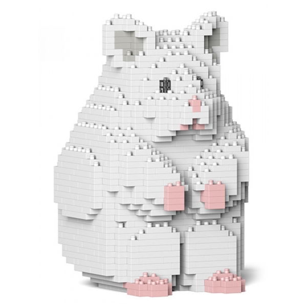 Jekca - Hamster 01-M04 - Big - Lego - Scultura - Costruzione - 4D - Animali di Mattoncini - Toys